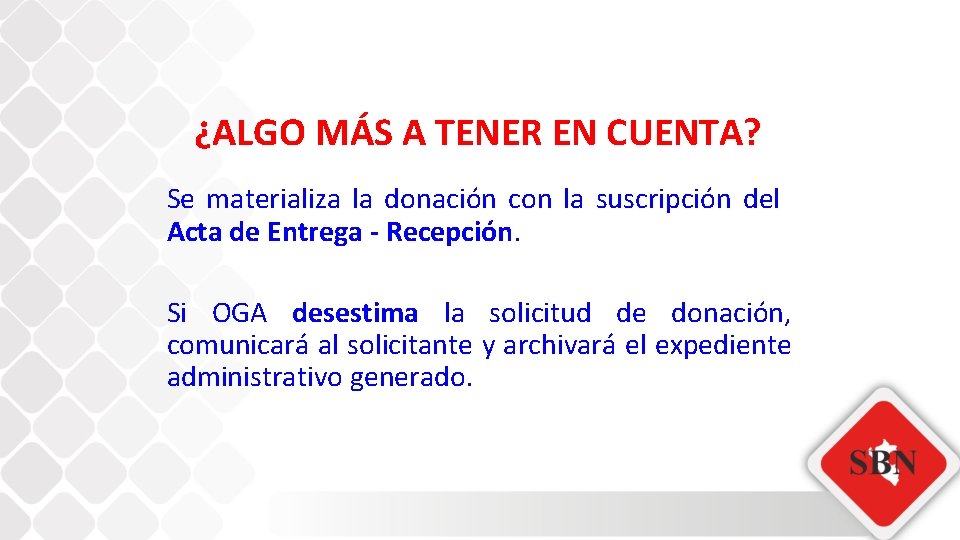 ¿ALGO MÁS A TENER EN CUENTA? Se materializa la donación con la suscripción del