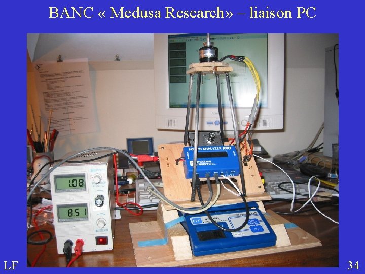 BANC « Medusa Research» – liaison PC LF 34 