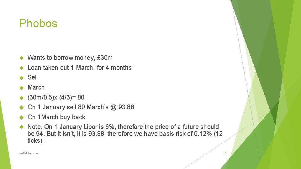 Phobos Wants to borrow money, £ 30 m Loan taken out 1 March, for