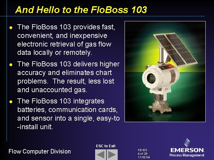 And Hello to the Flo. Boss 103 l l l The Flo. Boss 103