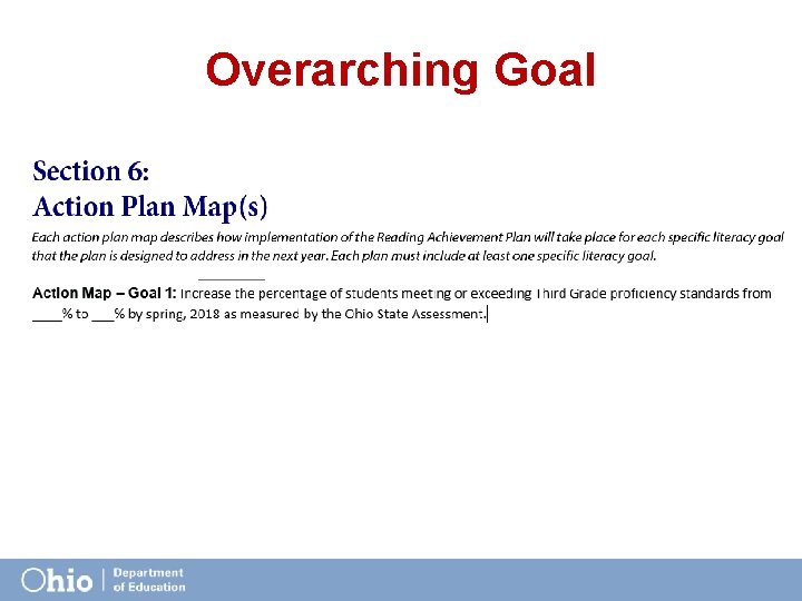 Overarching Goal 