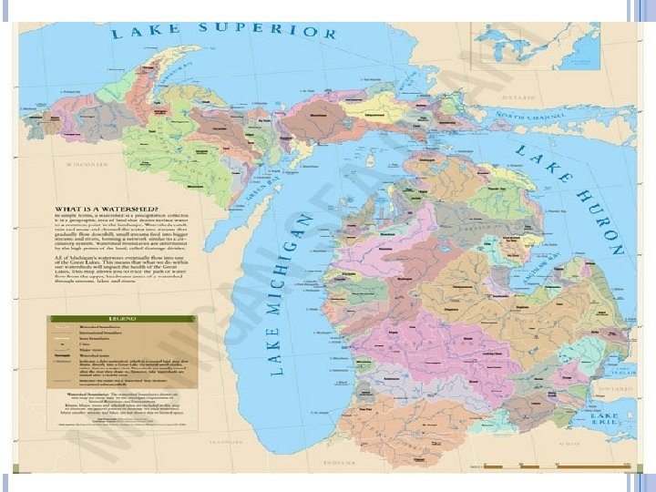 WATERSHEDS OF MICHIGAN 