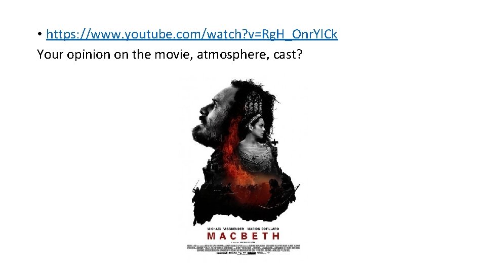  • https: //www. youtube. com/watch? v=Rg. H_Onr. Yl. Ck Your opinion on the