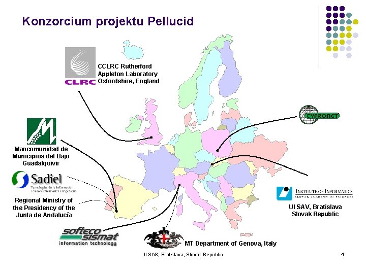 Konzorcium projektu Pellucid CCLRC Rutherford Appleton Laboratory Oxfordshire, England Mancomunidad de Municipios del Bajo