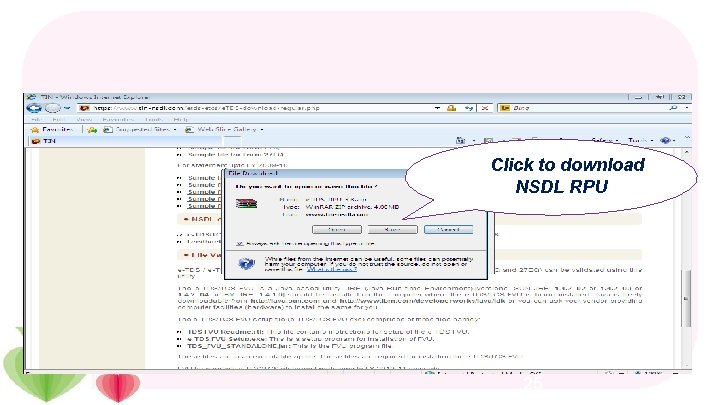 Click to download NSDL RPU 25 