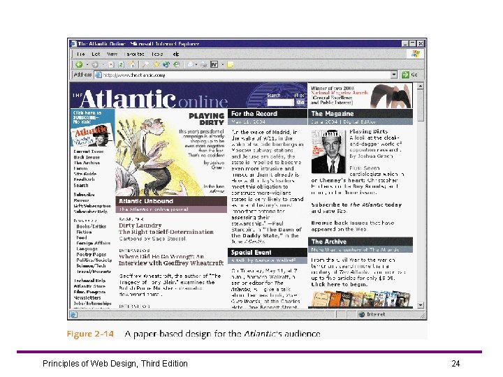 Principles of Web Design, Third Edition 24 