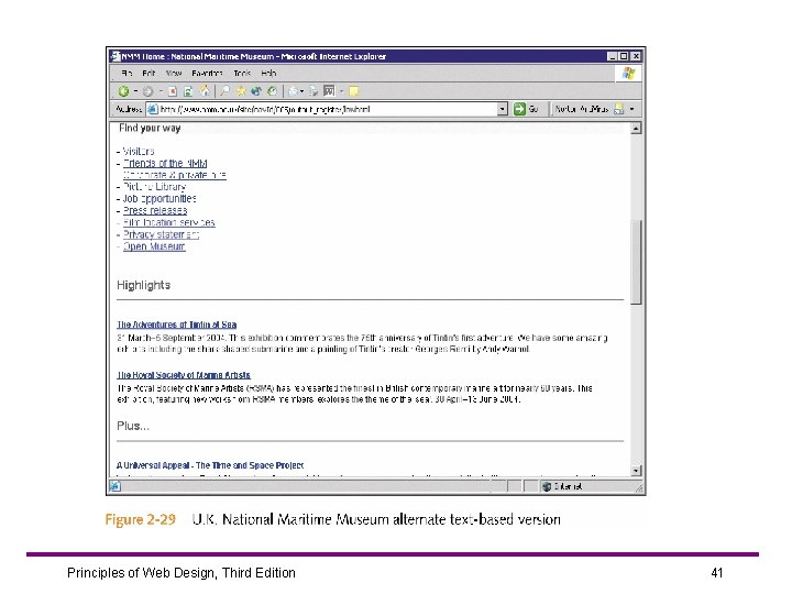 Principles of Web Design, Third Edition 41 