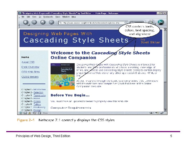 Principles of Web Design, Third Edition 5 