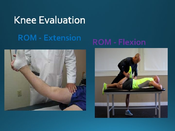 ROM - Extension ROM - Flexion 