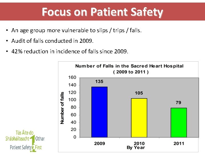 Focus on Patient Safety • An age group more vulnerable to slips / trips