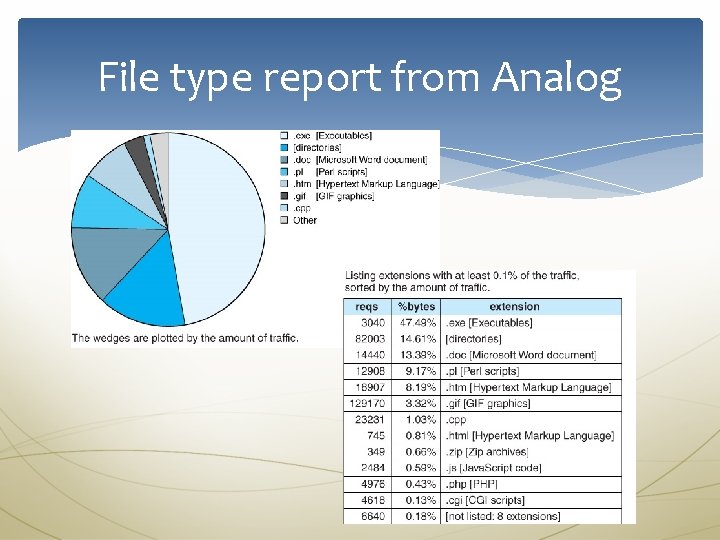 File type report from Analog 