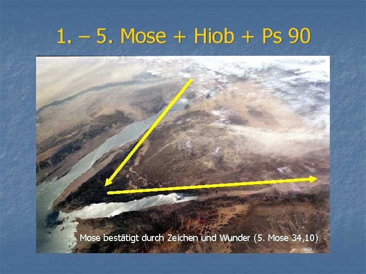 1. – 5. Mose + Hiob + Ps 90 Mose bestätigt durch Zeichen und