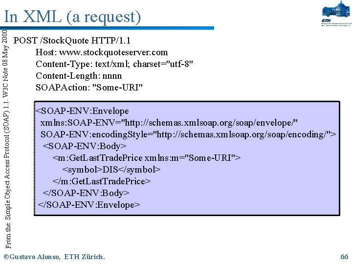 From the: Simple Object Access Protocol (SOAP) 1. 1. W 3 C Note 08