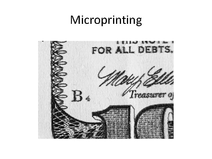 Microprinting 