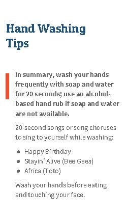 Hand Washing Tips In summary, wash your hands frequently with soap and water for