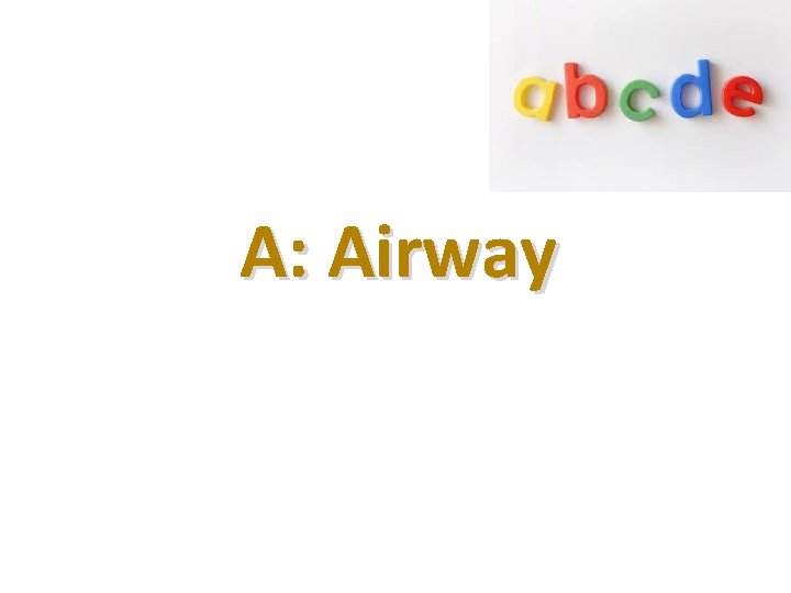 Α: Airway 
