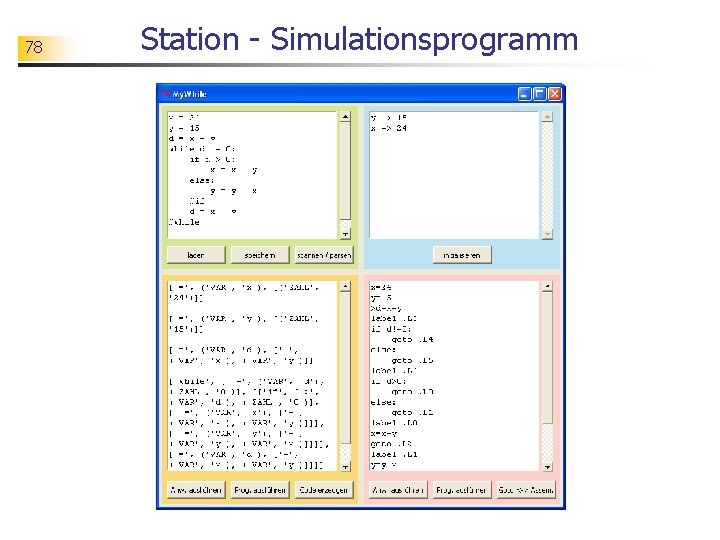 78 Station - Simulationsprogramm 