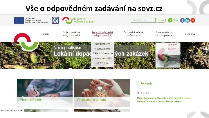 Vše o odpovědném zadávání na sovz. cz 