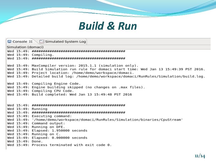Build & Run 11/14 