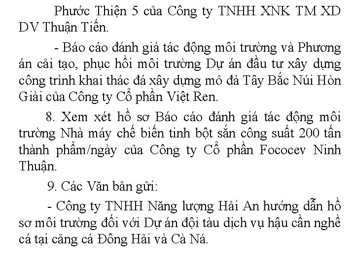 Phước Thiện 5 của Công ty TNHH XNK TM XD DV Thuận Tiến. -