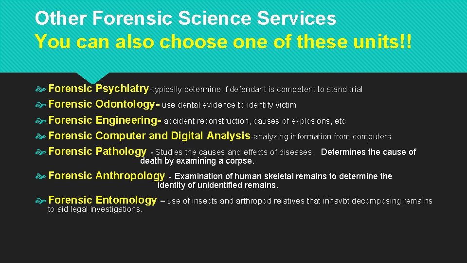 Crime Laboratories Functions of the Forensic Scientist History