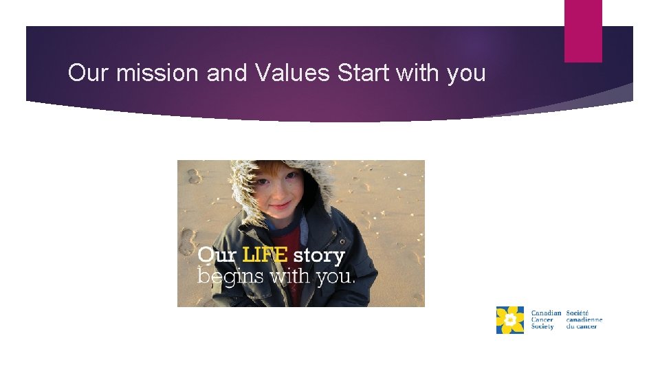 Our mission and Values Start with you 