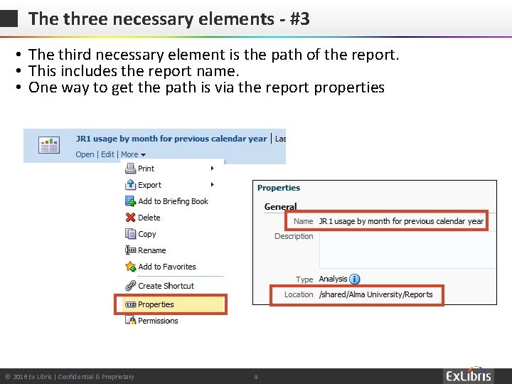 The three necessary elements - #3 • The third necessary element is the path