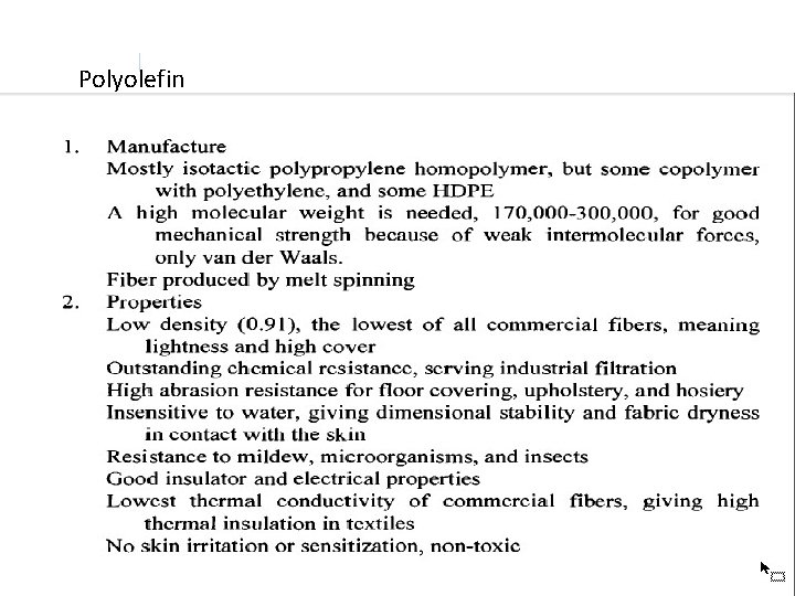 Polyolefin 