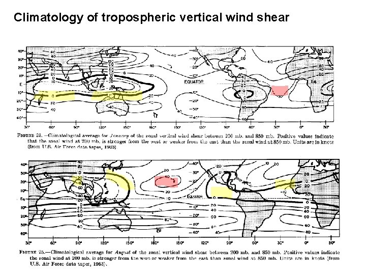 Climatology of tropospheric vertical wind shear 