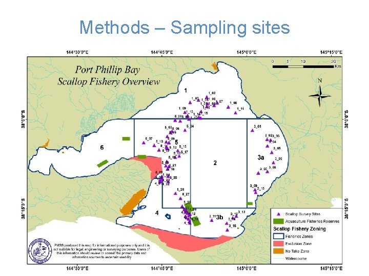 Methods – Sampling sites 