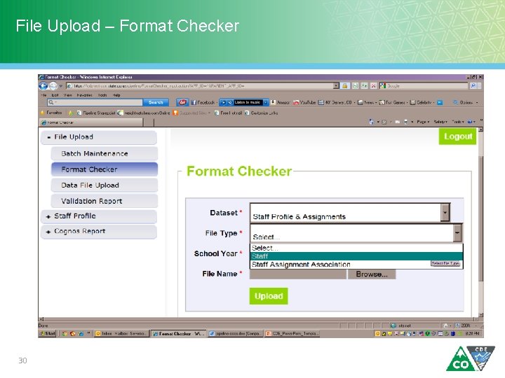 File Upload – Format Checker 30 