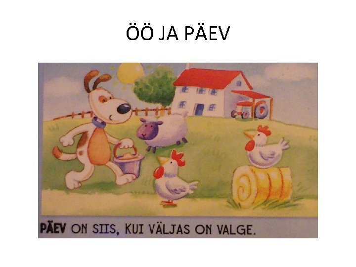 ÖÖ JA PÄEV 