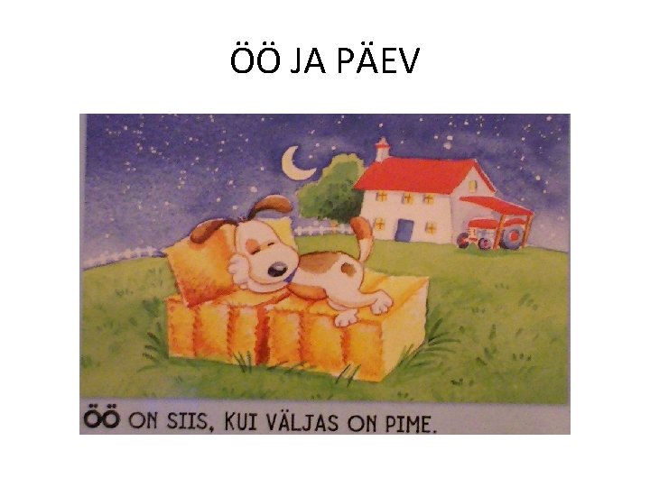 ÖÖ JA PÄEV 