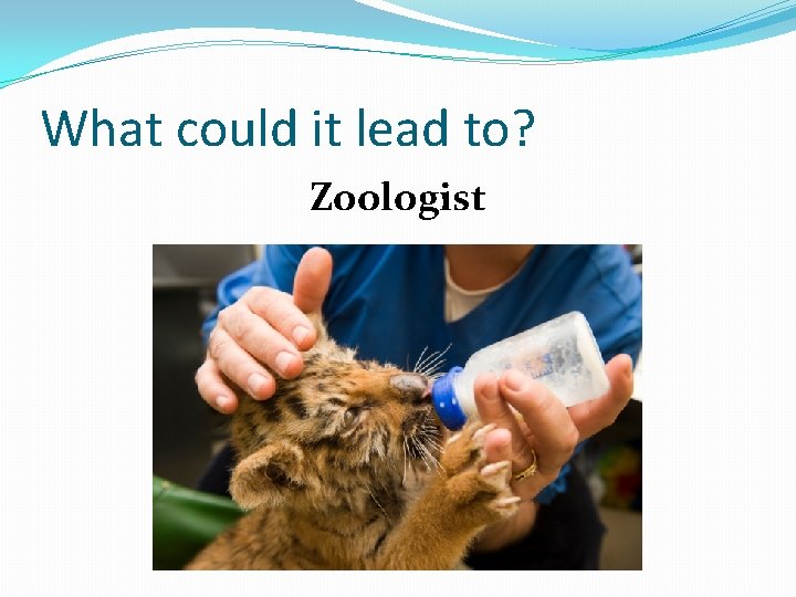 What could it lead to? Zoologist 