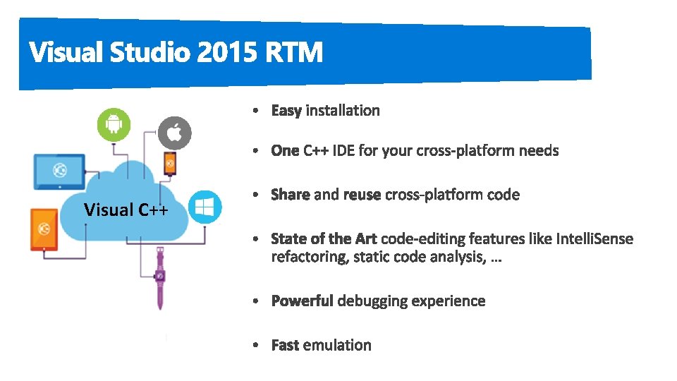 Visual Studio 2015 Visual C++ 