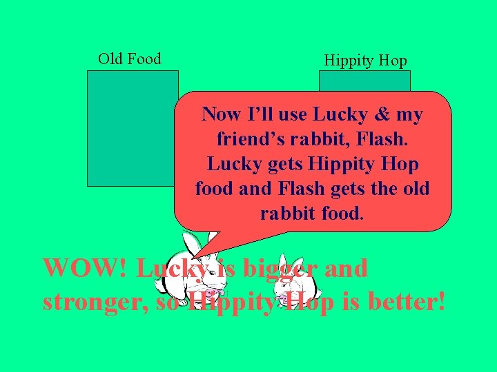 Old Food Hippity Hop Now I’ll use Lucky & my friend’s rabbit, Flash. Lucky Old Food Hippity Hop Now I’ll use Lucky & my friend’s rabbit, Flash. Lucky