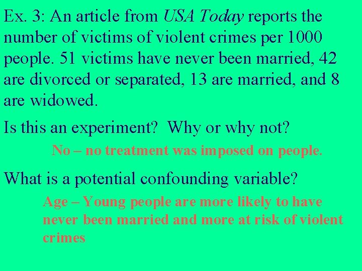 Ex. 3: An article from USA Today reports the number of victims of violent Ex. 3: An article from USA Today reports the number of victims of violent