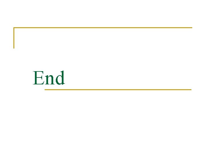 End 