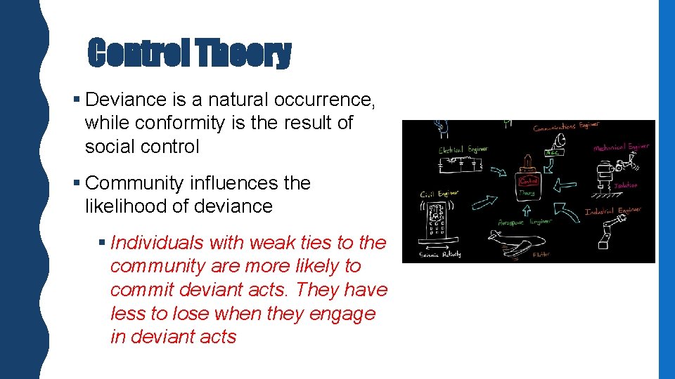 Control Theory § Deviance is a natural occurrence, while conformity is the result of