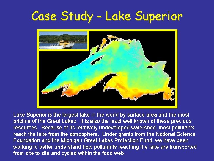 Case Study - Lake Superior is the largest lake in the world by surface