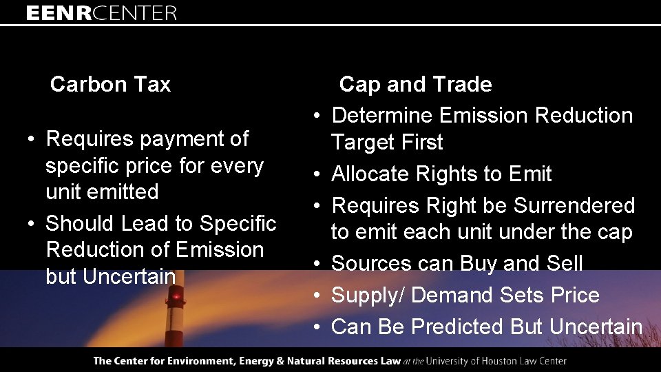 Carbon Taxes and Carbon Cap and Trade Differences