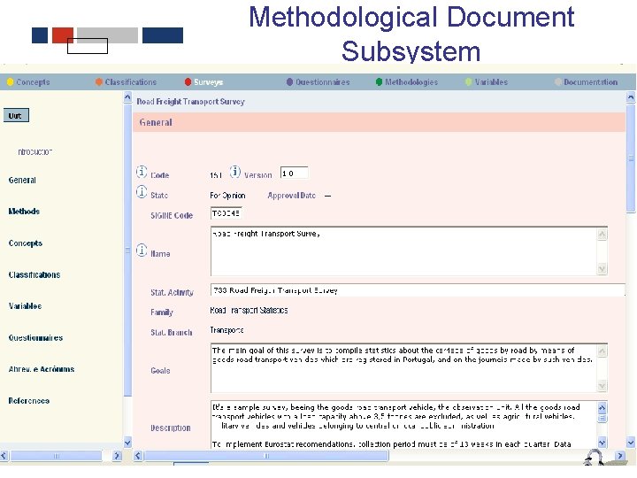 Methodological Document Subsystem 