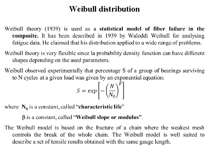 Weibull distribution • 