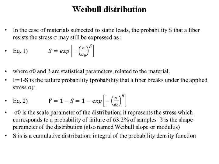 Weibull distribution • 