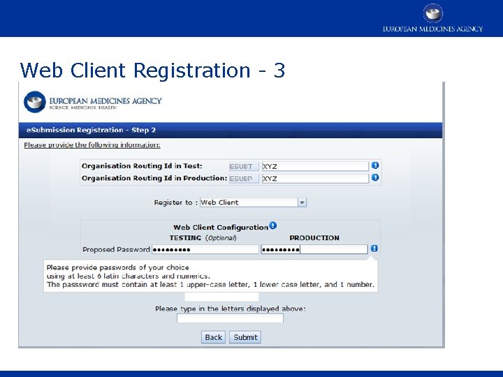 Web Client Registration - 3 