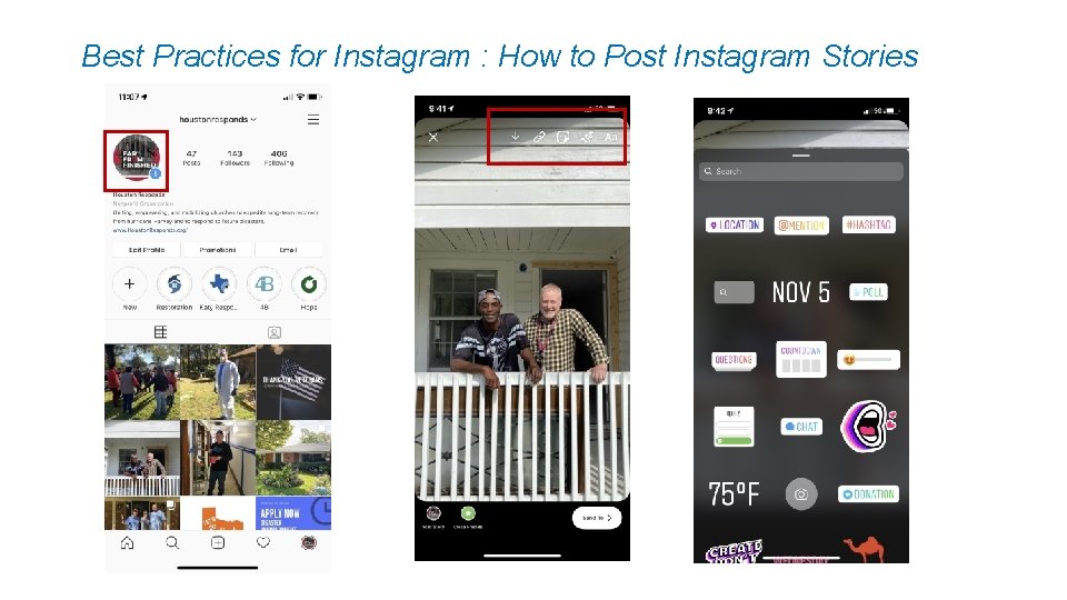 Best Practices for Instagram : How to Post Instagram Stories 