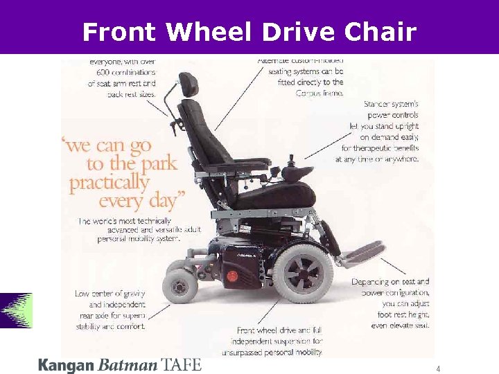 Front Wheel Drive Chair 4 Front Wheel Drive Chair 4