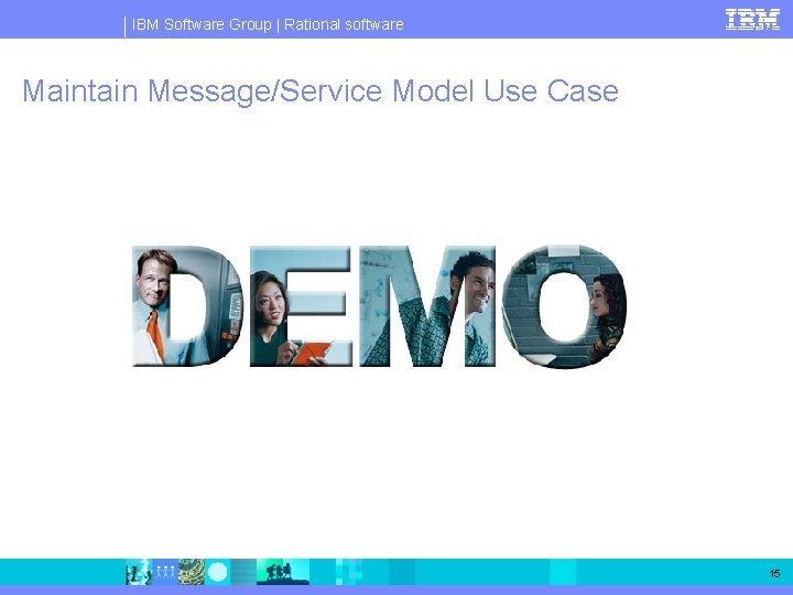 IBM Software Group | Rational software Maintain Message/Service Model Use Case 15 