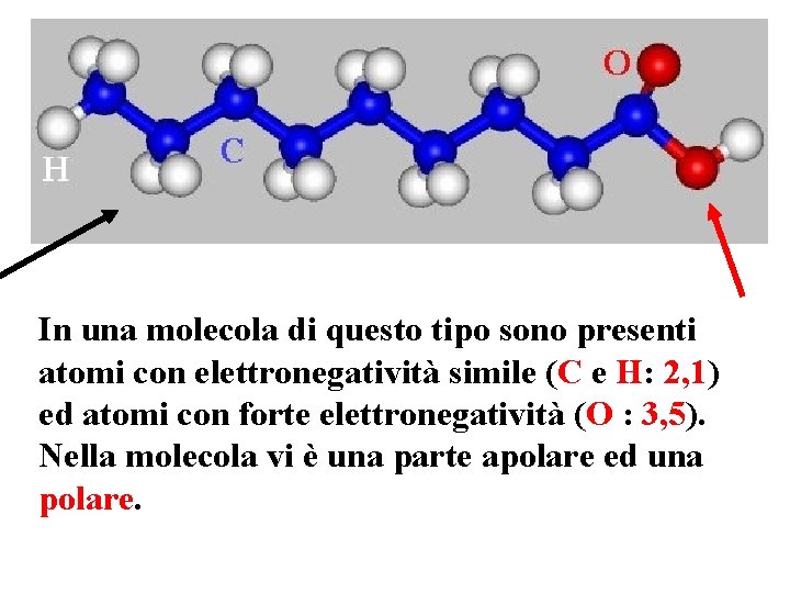 In una molecola di questo tipo sono presenti atomi con elettronegatività simile (C e