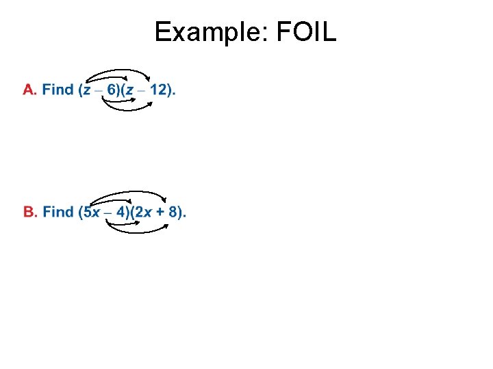 Example: FOIL 